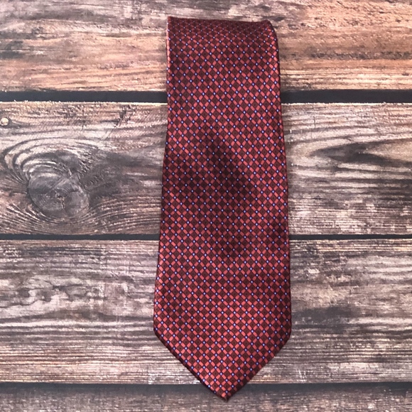 Express Other - Men's EXPRESS DESIGN 100% Silk Red/Blue Neck Tie